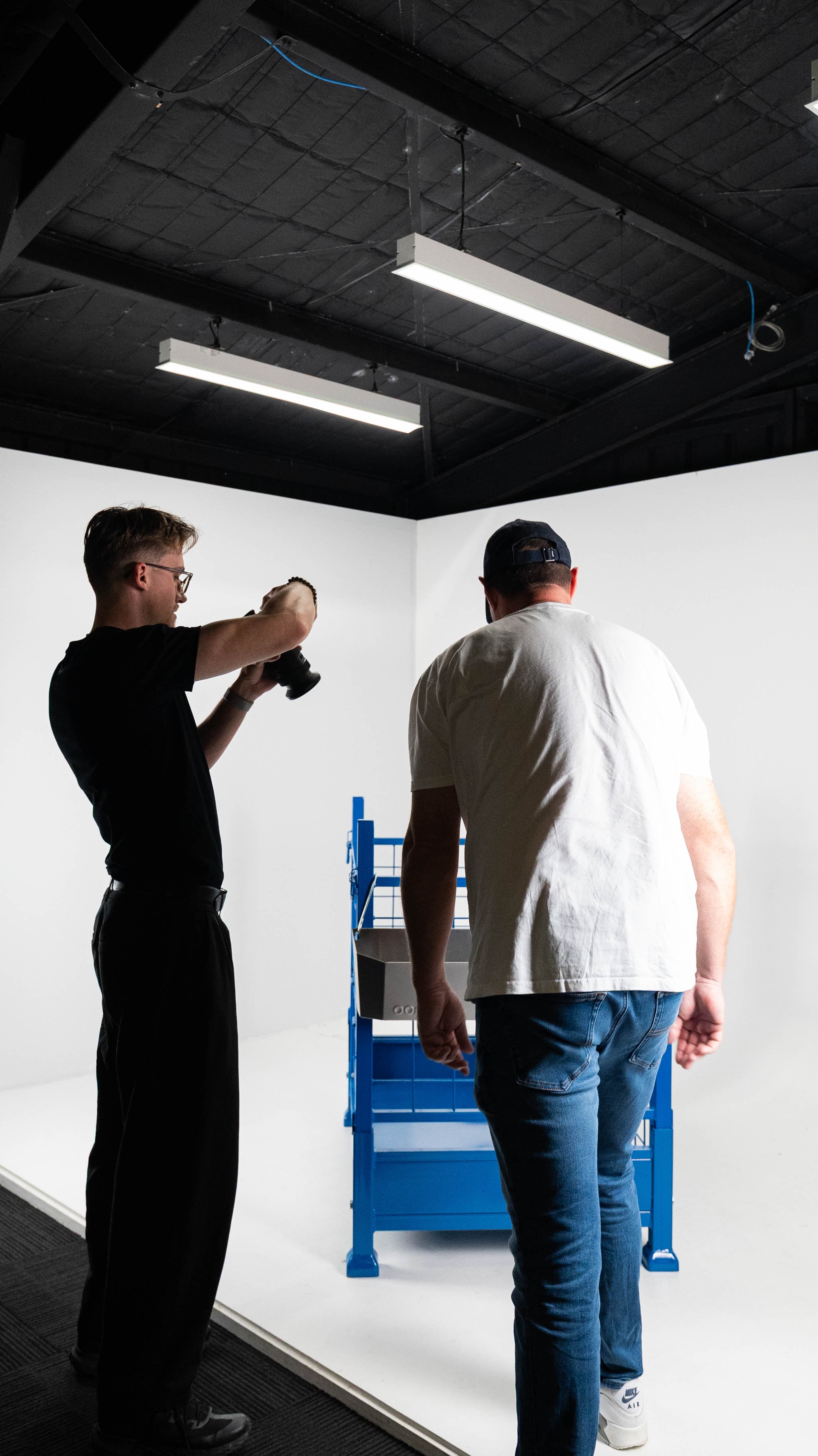 The TruShot Media team working with a client